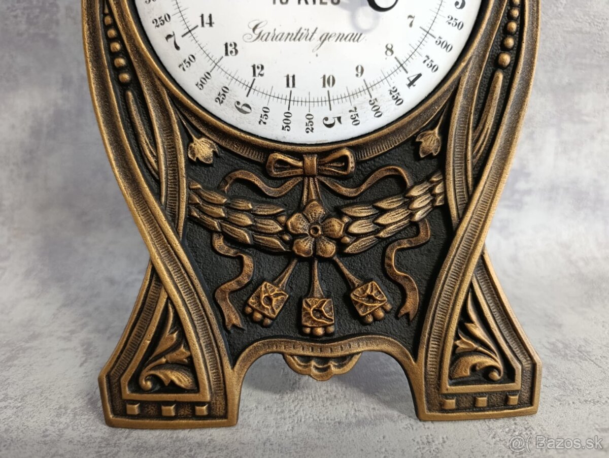 Velmi pěkné jednomiskové litinové 10kg váhy Deutsches r.1905