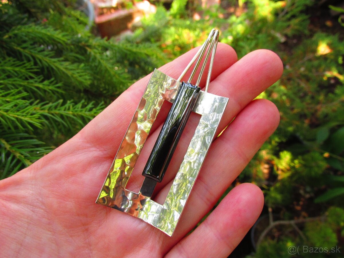 Starý veľký strieborný prívesok, Ag 900