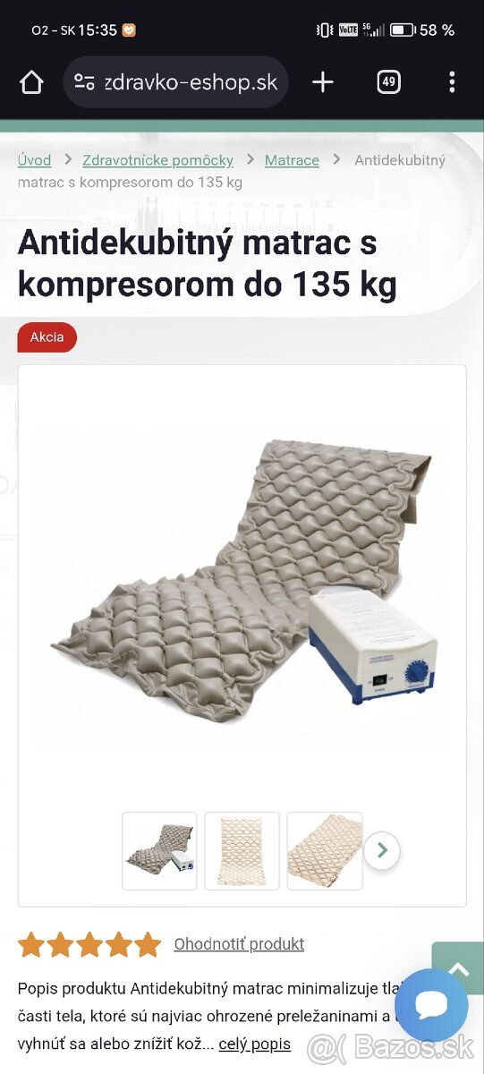 Antidekubitný matrac