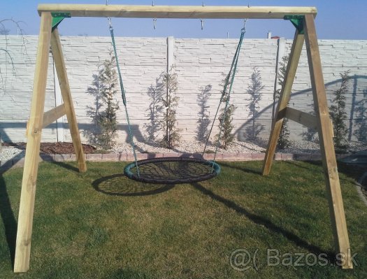 Drevená dvoj hojdačka 240cm