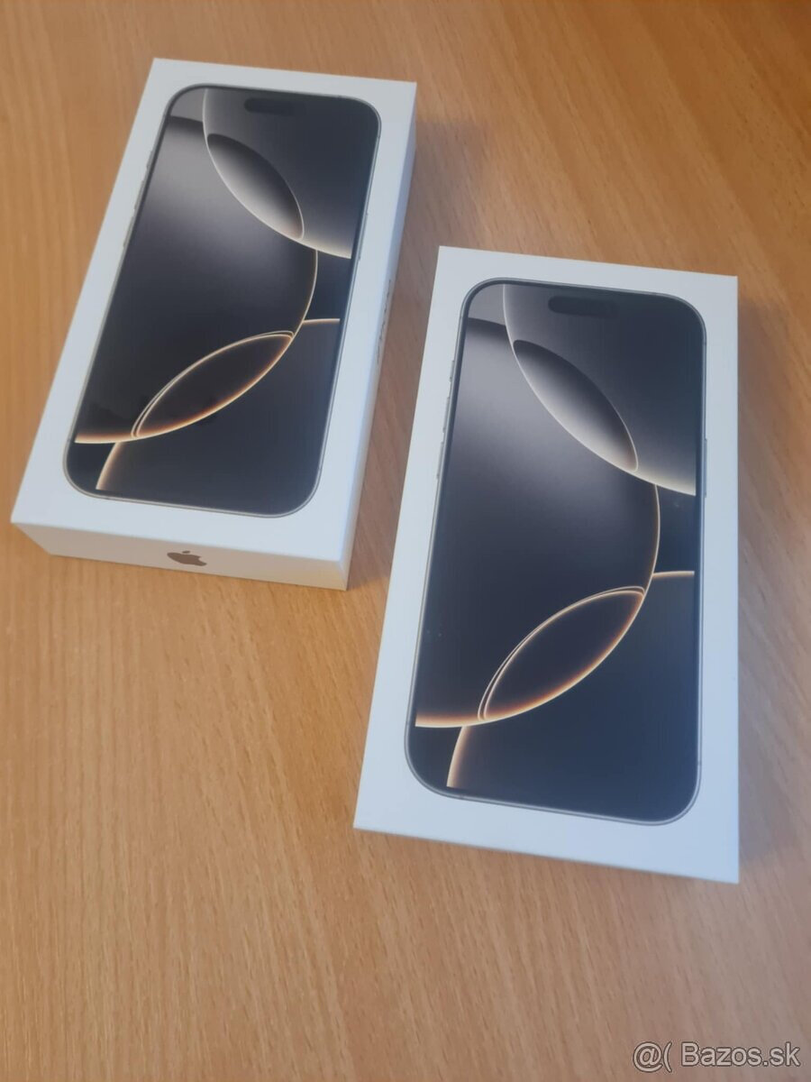 Apple iPhone 16 Pro Natural Titanium 128GB -nový nerozbalený