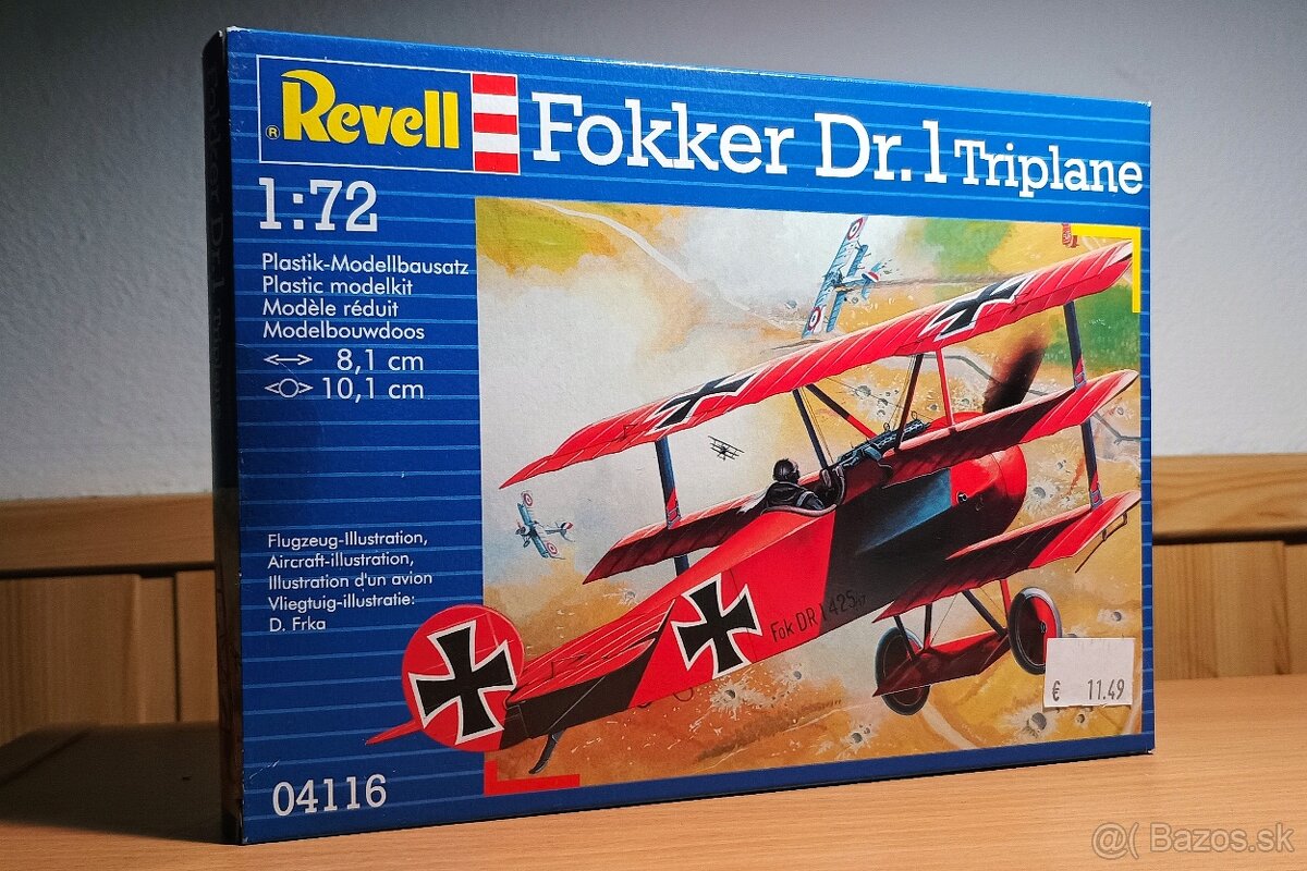 Plastiková stavebnica lietadla Fokker DR. 1 - Revell, 1:72