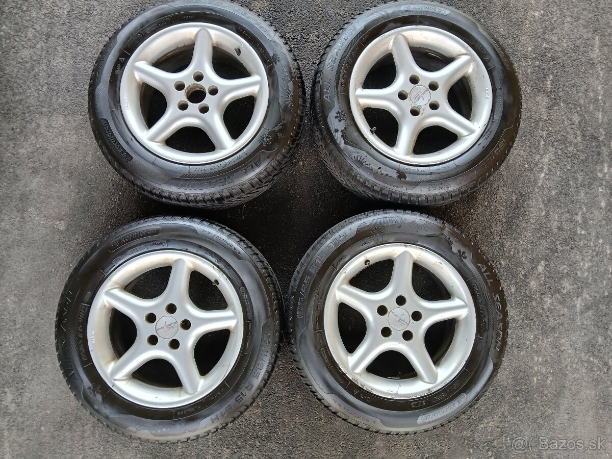 Elektrony 5x100 aj s pneu celoročne 195/65R15