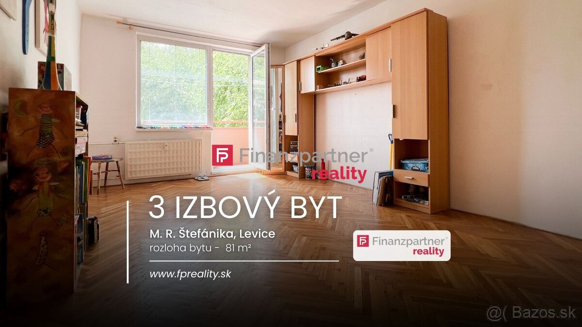 Predaj 3 izbový byt, M. R. Štefánika, Levice