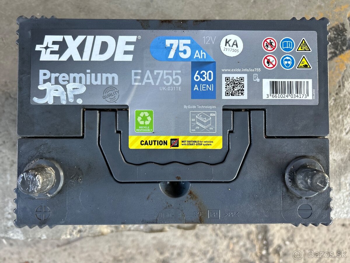 Autobatéria Exide premium 75Ah