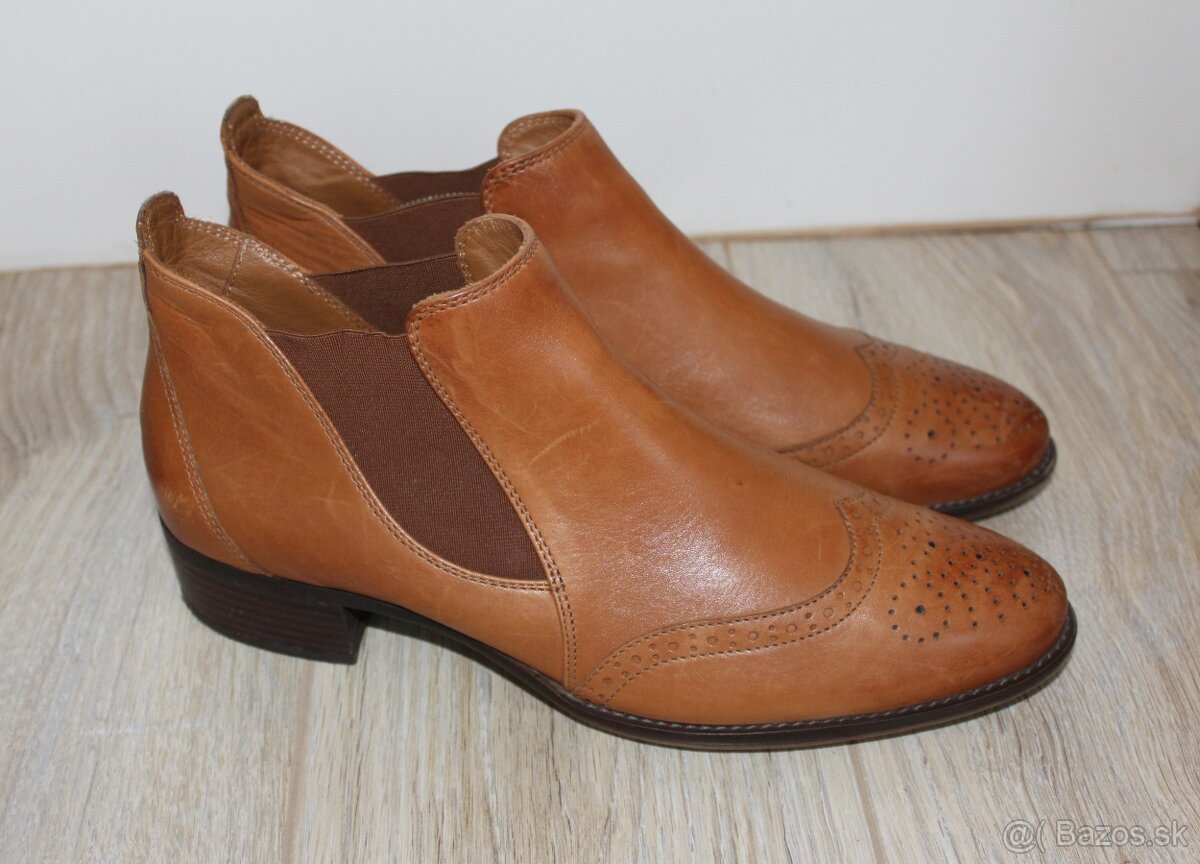 Paul Green kotníkové topánky pravá koža veľk.7