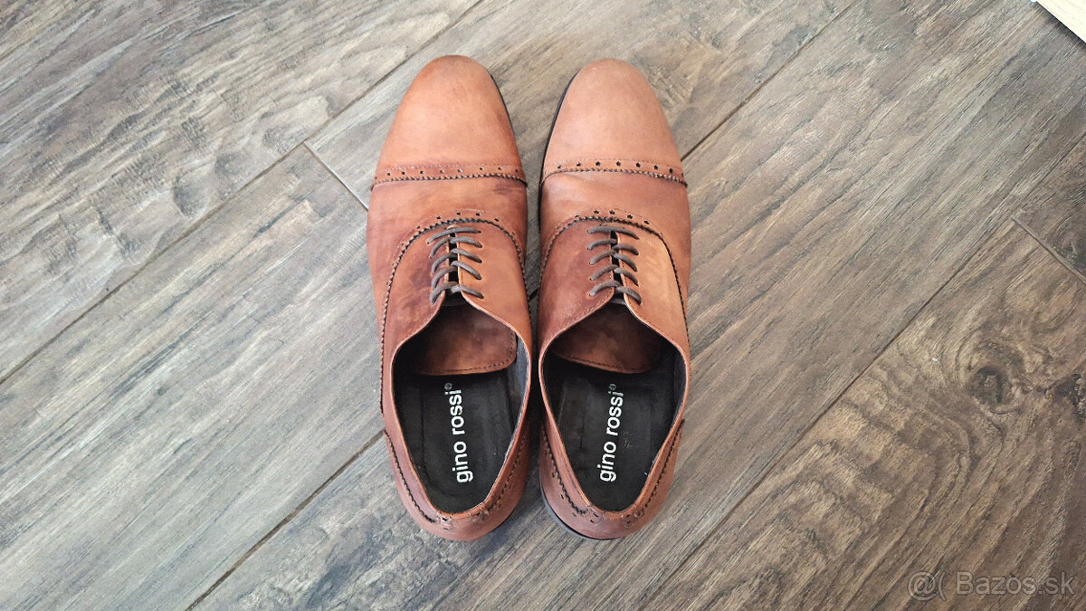 Pánske poltopánky - GINO ROSSI - VERO CUOIO