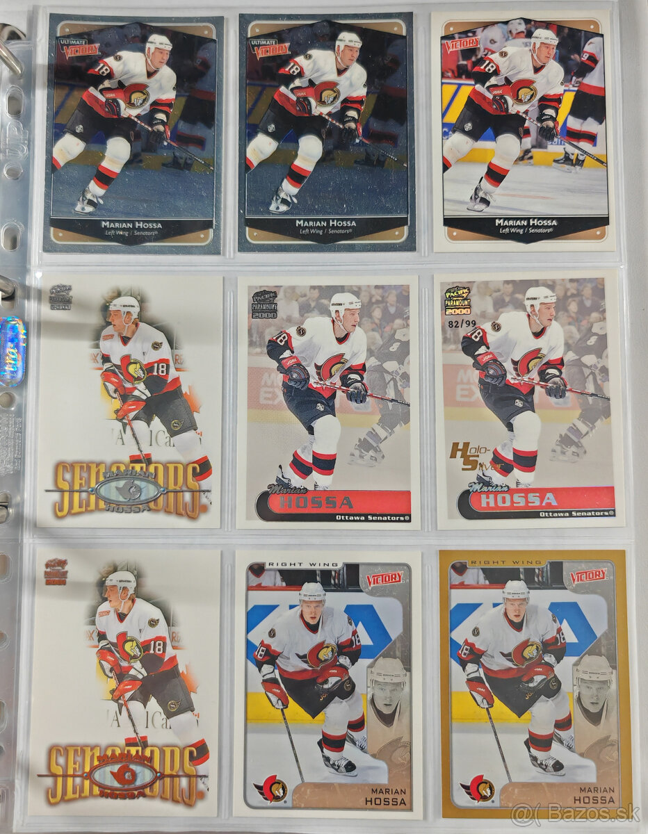 Predám hokejové kartičky Marián Hossa 3