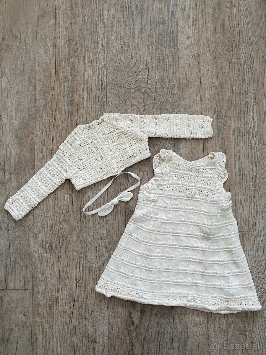 Háčkovaná detská súprava/ set oblečenia veľ. 68