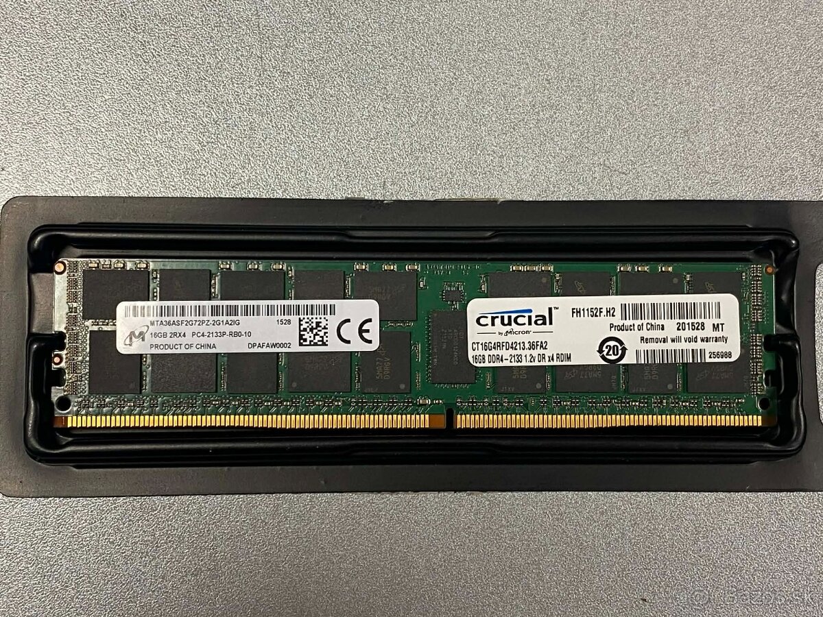 16gb DDR4 ECC RDIMM Micron / Crucial