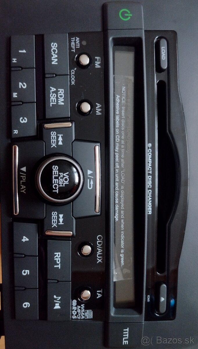 Originálne rádio Honda CR-V 3 generácie
