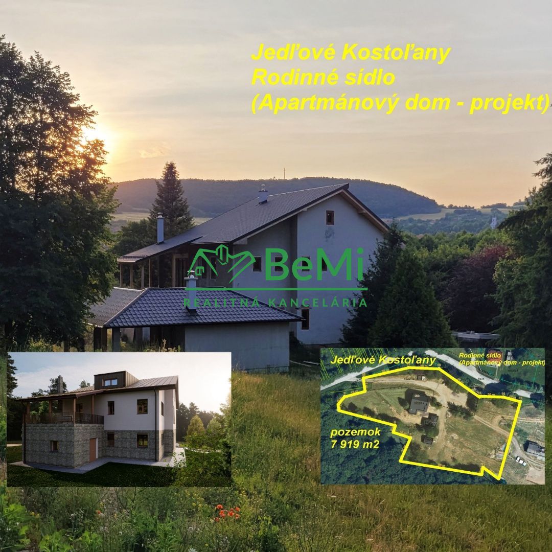 Rodinné sídlo (Apartmánový dom - projekt) Jedľové Kostoľany 