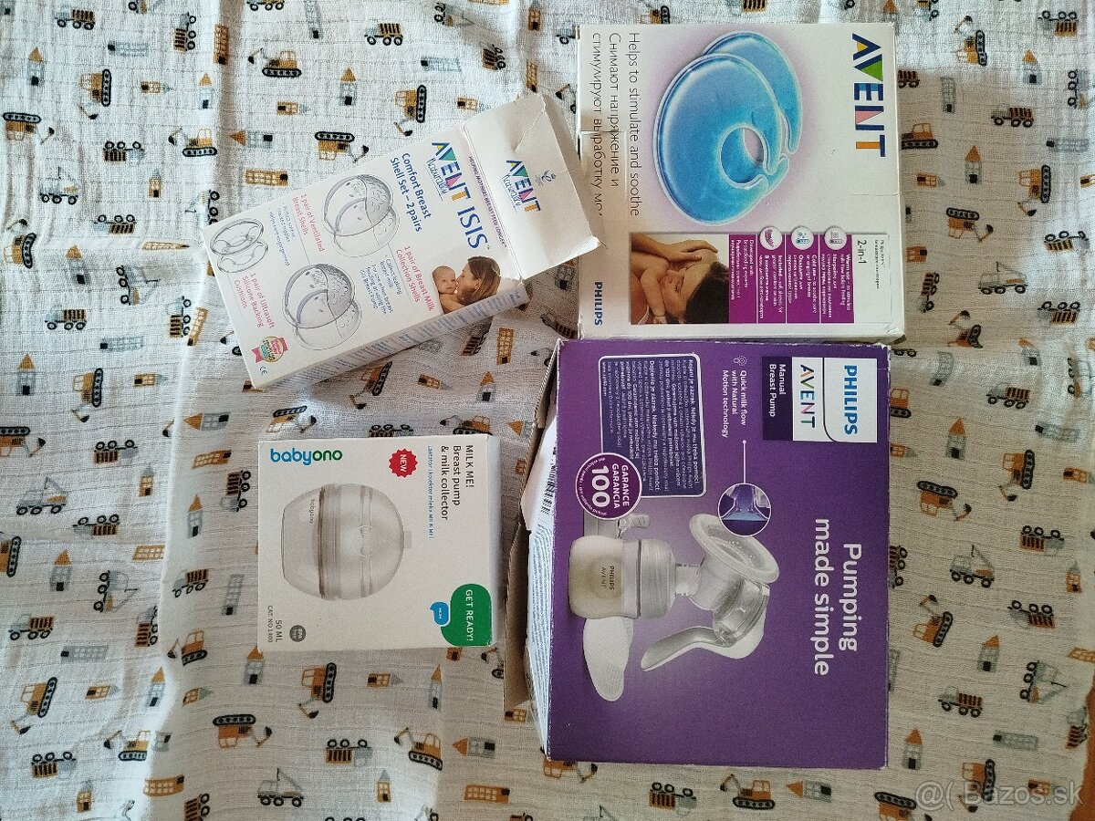 Odsávačka zberač mlieka Avent gélové vankúšiky