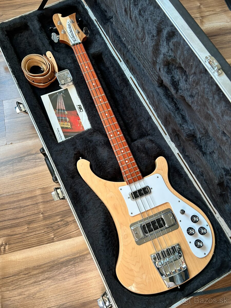 Rickenbacker 4003S Mapleglo – kufor + straplocky