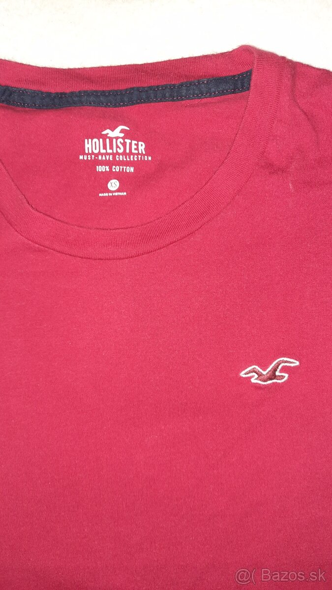 Hollister tričko bordové - XS