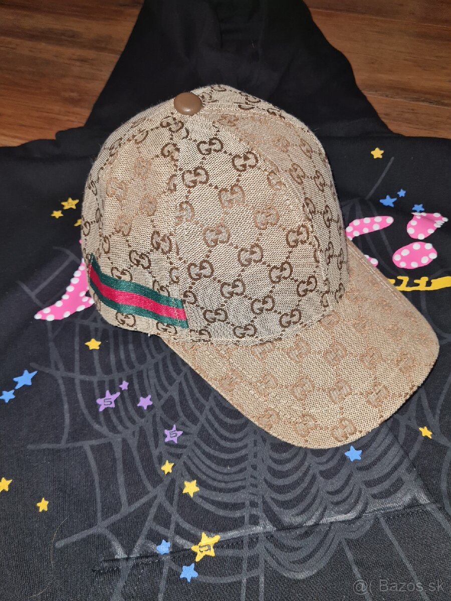 Gucci siltovka gucci čiapka hnedo/zlatá gucci cap