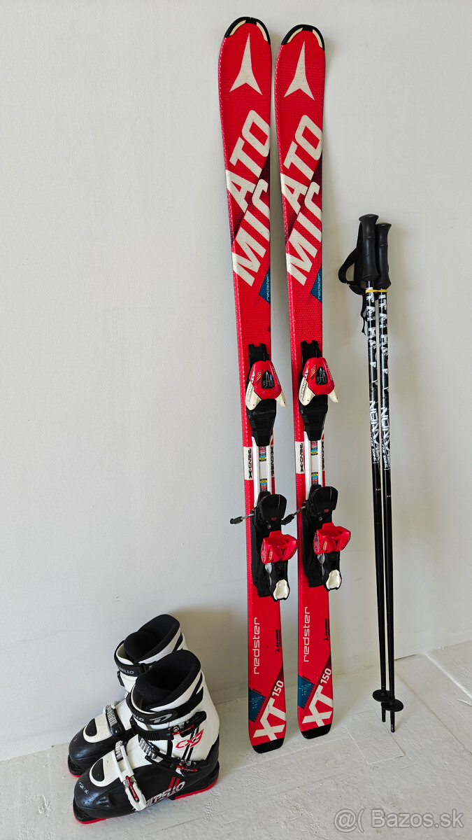 LYŽE ATOMIC REDSTER XT 150CM + LYŽIARKY DALBELLO 41EUR