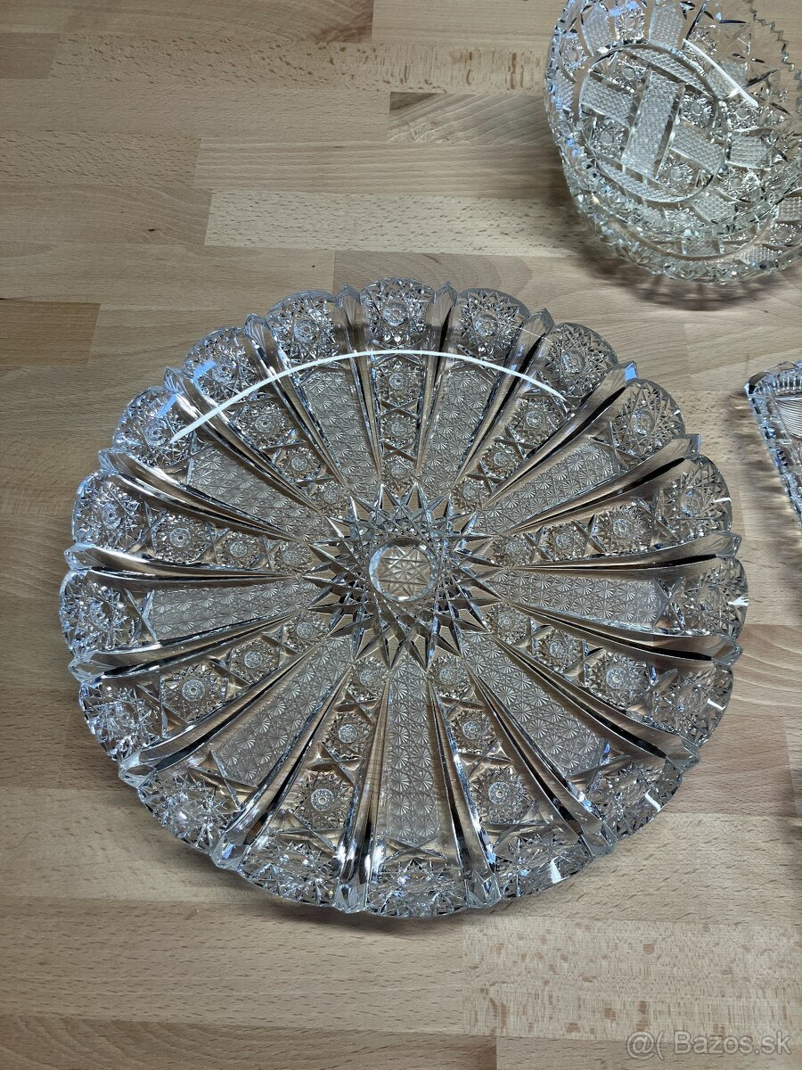 Krištáľový Tanier 25 x 25 cm (cca)