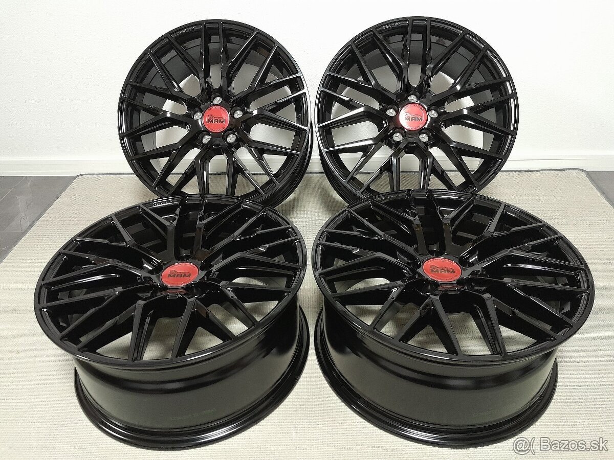 Alu disky R18 5x112 ET45 8J MAM RS4 BP Seat Audi Vw Škoda
