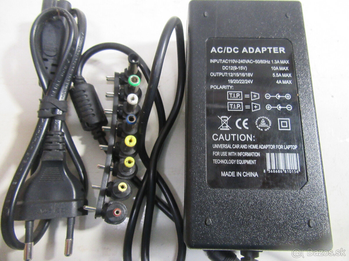 Univerzálna nabíjačka pre noteboky do 5,5A- 96W