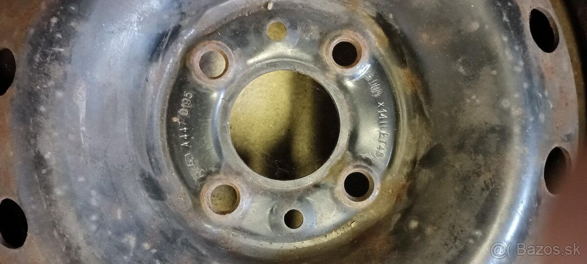 Predám plechové disky kolies 4x98 R 13