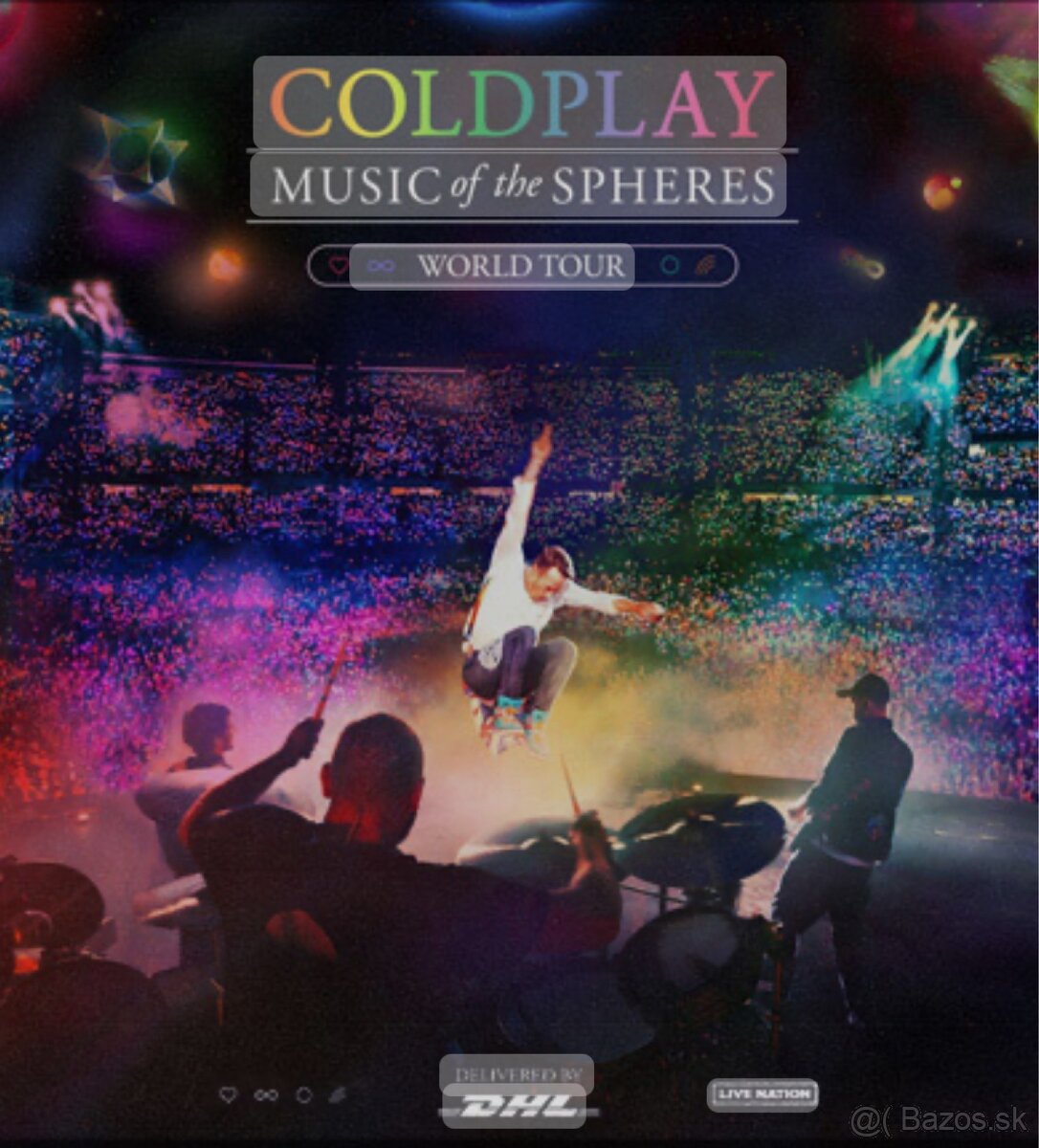 Predám lístky na Coldplay do Viedne 25.8.2024