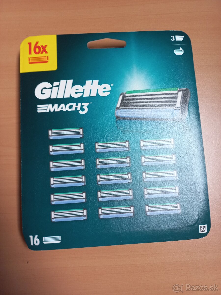 Gillette Mach 3 16ks nahradne cepielky