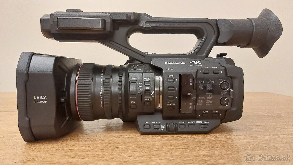 Profesionálna 4K videokamera Panasonic HC-X1 a príslušenstvo