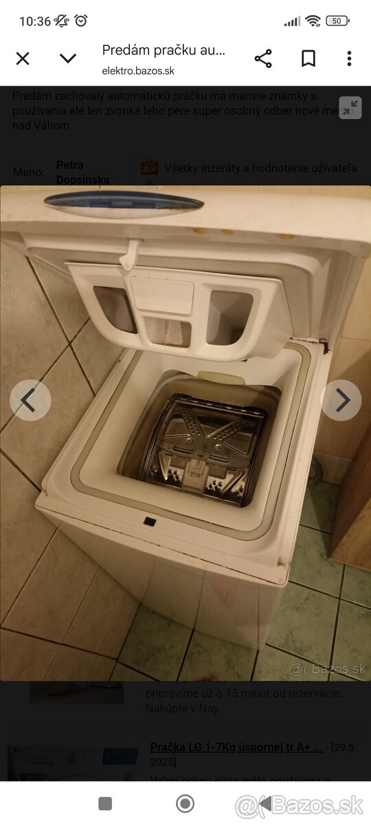 Predám pračku automatickú