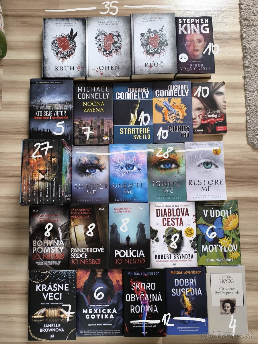 Rôzna beletria, série predávam len spolu