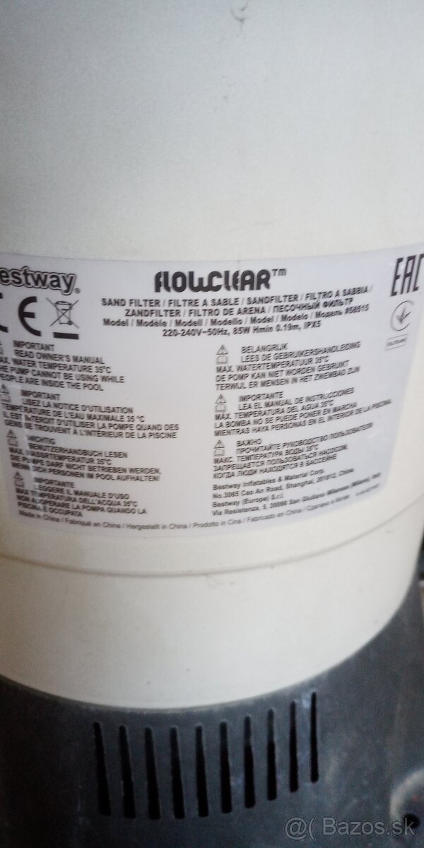Filtrácia Bestway