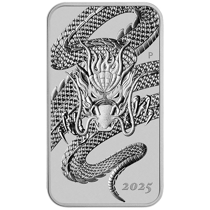 Drak 2025 1oz strieborná minca