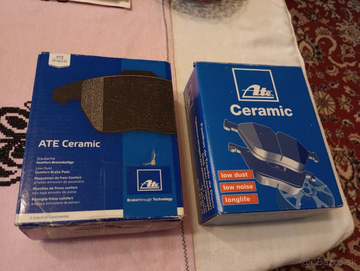 Brzdové platničky doštičky ATE keramické
