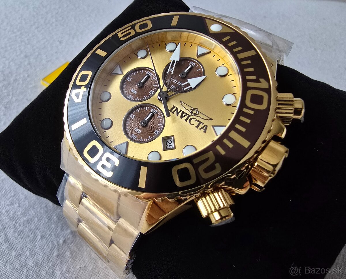 Invicta Grand Diver Gold-Brown