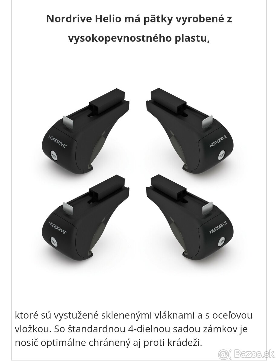 Strešné nosiče (priečniky) NORDRIVE