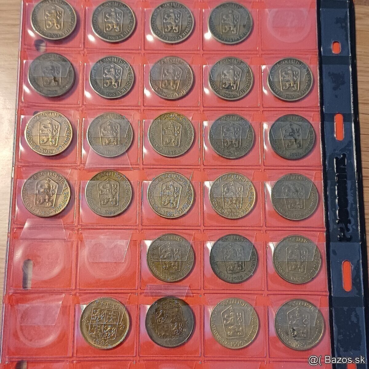 1 koruny - komplet sada