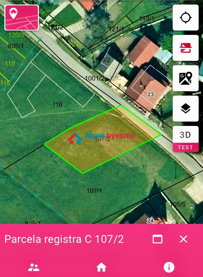 Pozemok Zálesie, okres Kežmarok