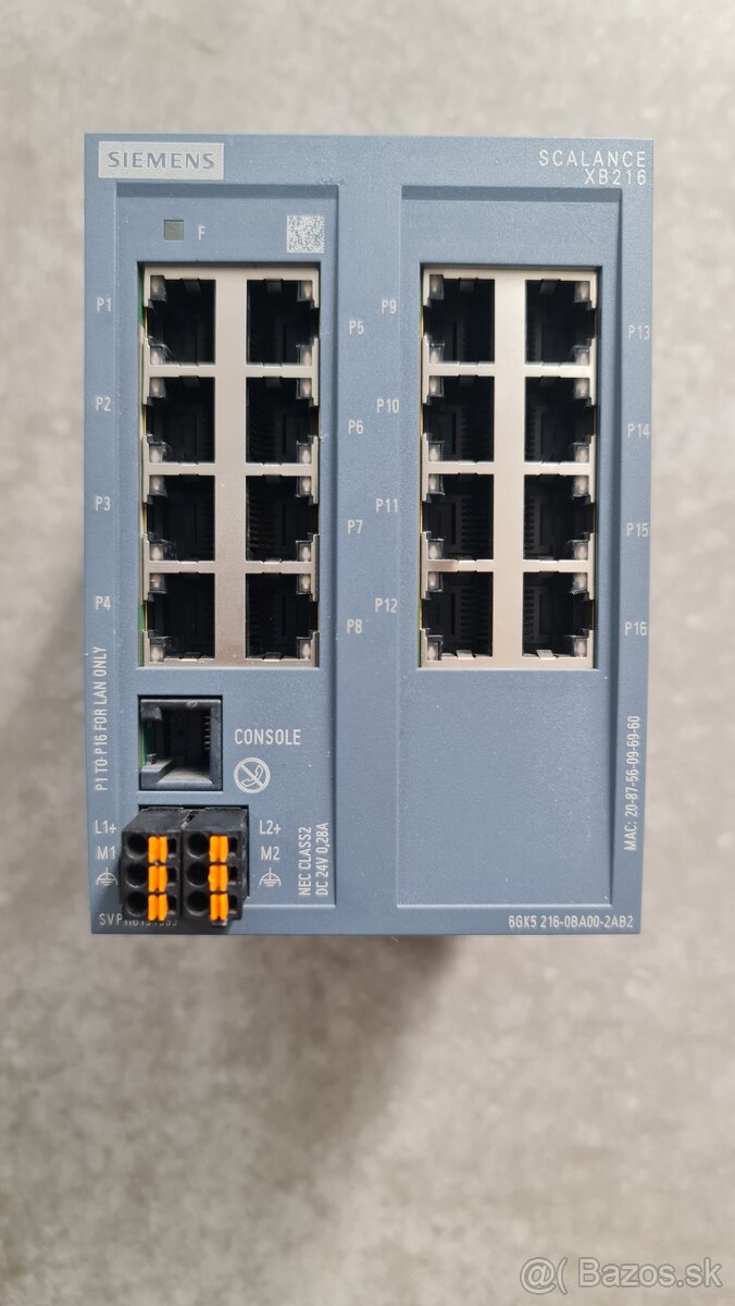 Priemyselny ethernet switch Siemens XB216