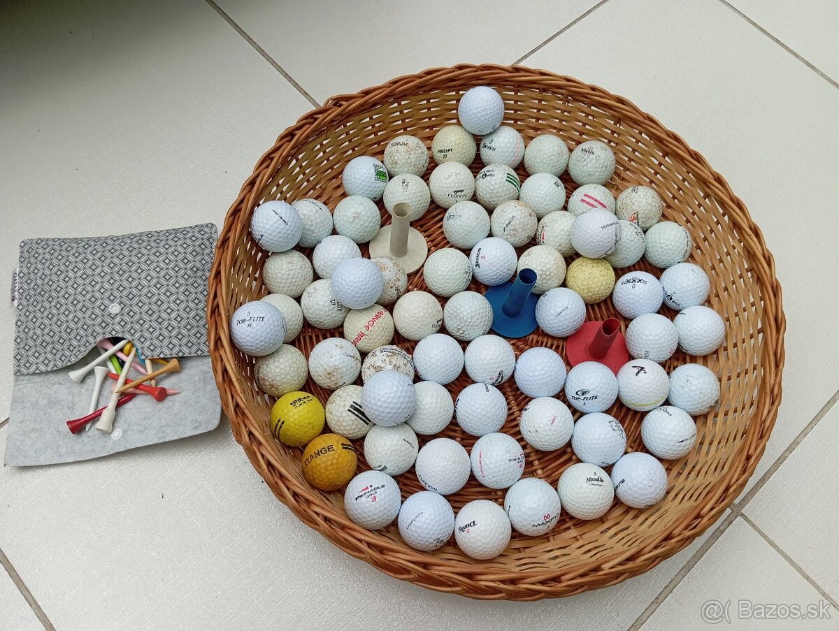 70 ks golfové loptičky