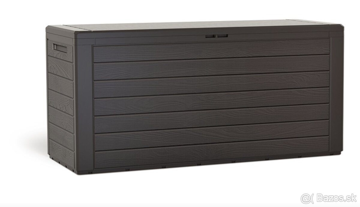 Záhradný box Prosperplast WOODEBOX hnedý 280L