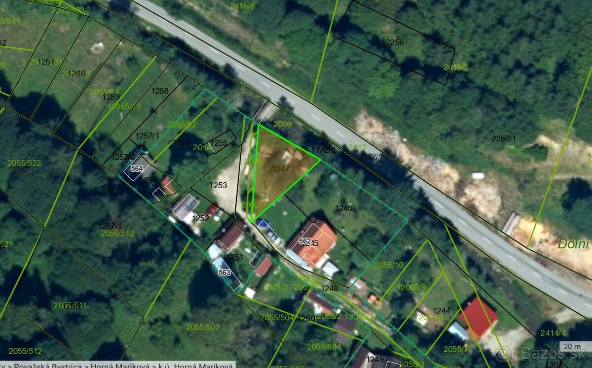 Stavebný pozemok na chatku pri potoku - 272m2