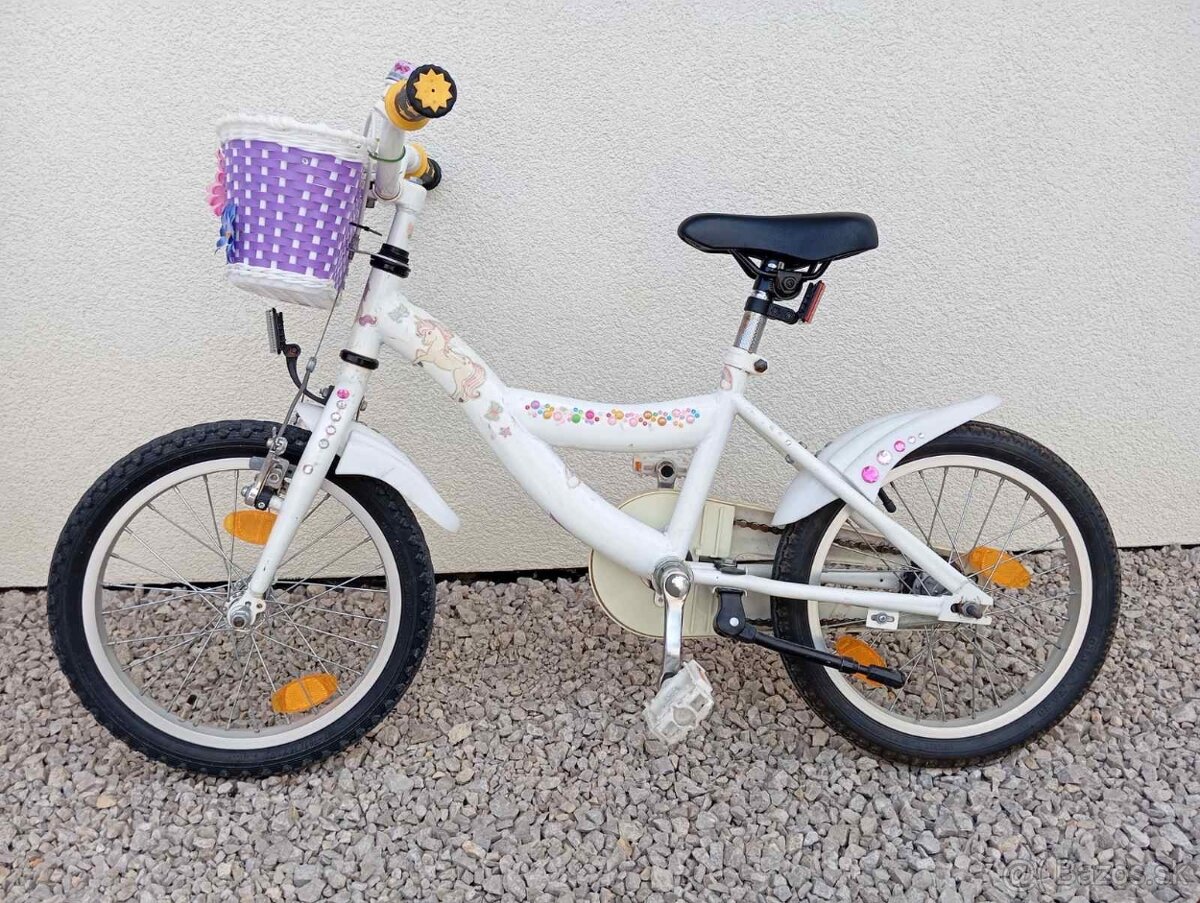 Predám detský bicykel - dievčenský veľkosť 16