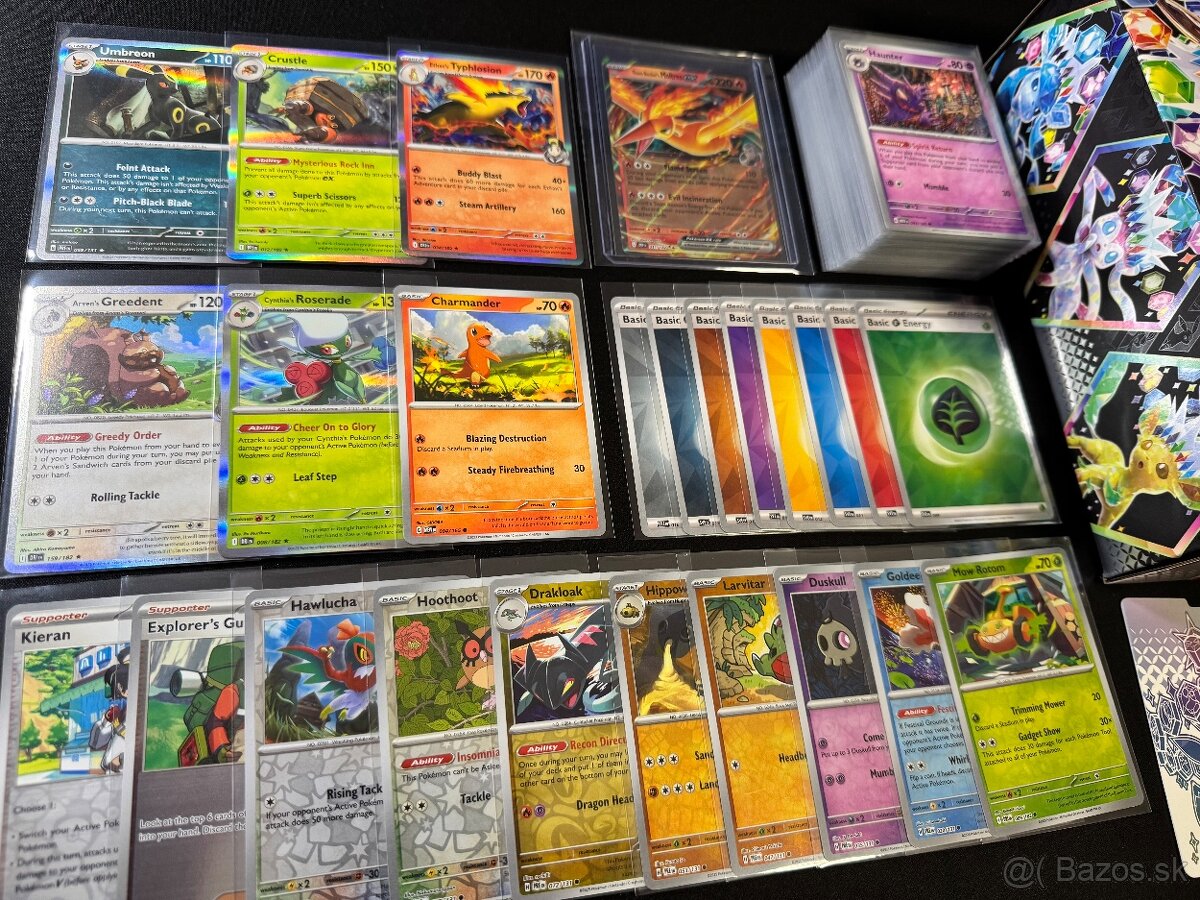 Pokemón MEGA balík C: 100ks kariet v obaloch s EX a darčeky