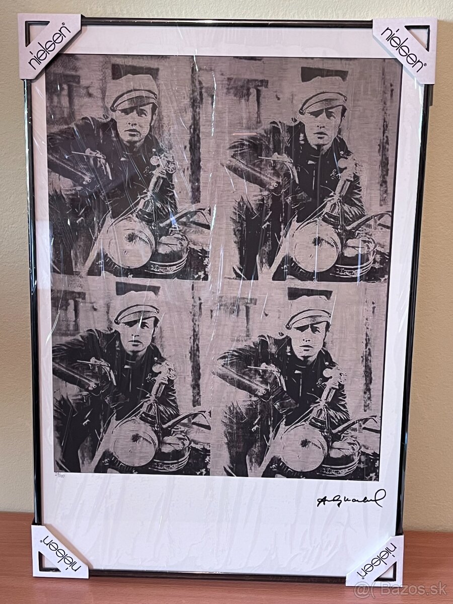Andy Warhol -Brando - CERTIFIKÁCIA, SIGNOVANÉ © THE FACTORY
