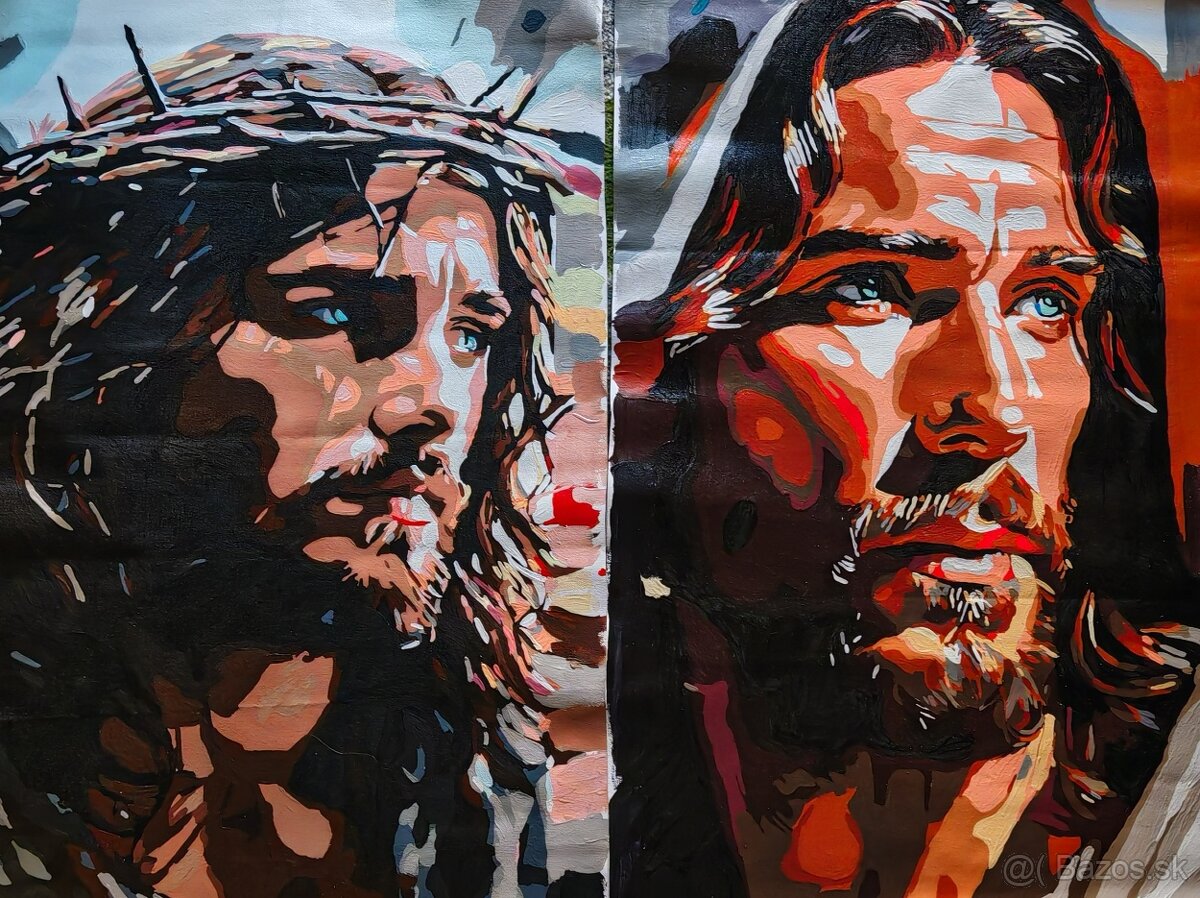 Ručne maľované obrazy Ježiša