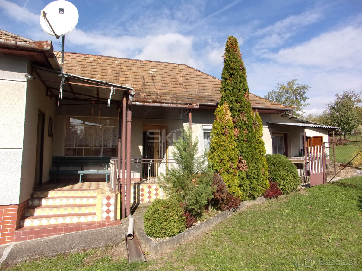 Na predaj rodinný dom, chalupa,  pozemok 1409 m2 v obci Dedi