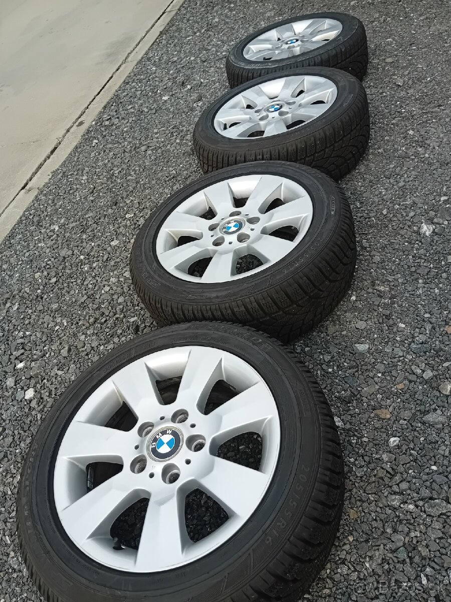 Alu kolesá orig. BMW 5x120R16 + zimné pneu