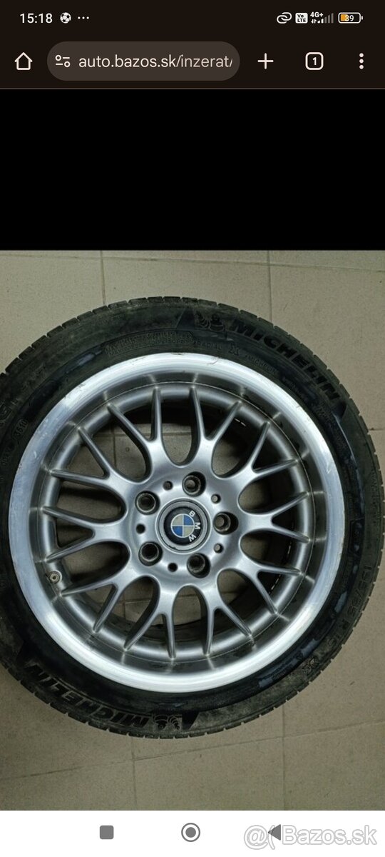 Predám disky z BMW 5x120 R16+zimné pneu 215/65 R16C VW T5,T6