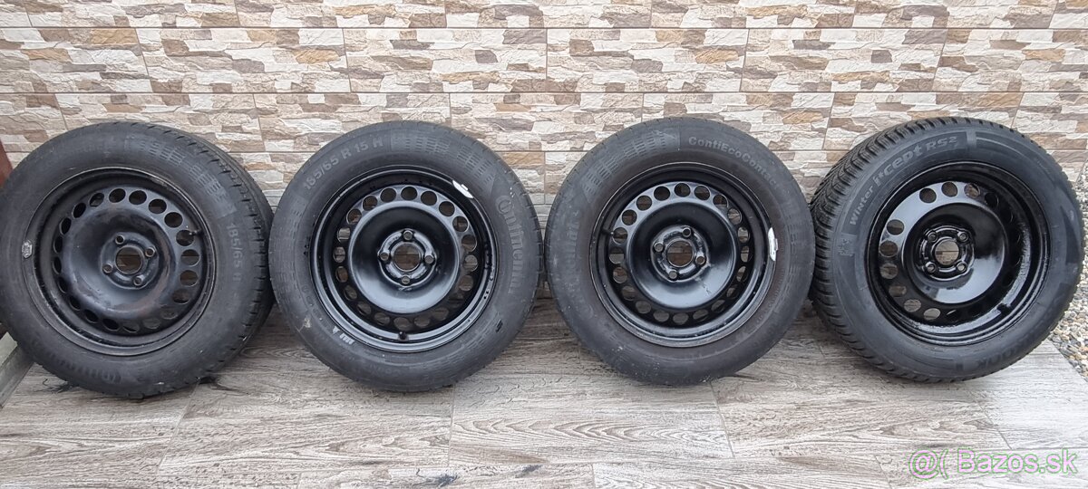 Predam sadu plechovych diskov na Opel GM 4x100 r15 J6 et39