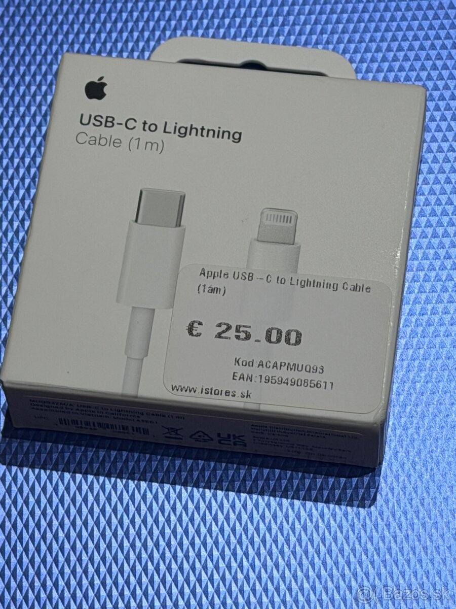 Apple USB-C to Lightning kábel (1 m). Originalny nový ‼️